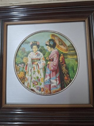 Cuadro Mujeres Chinas Marco Madera