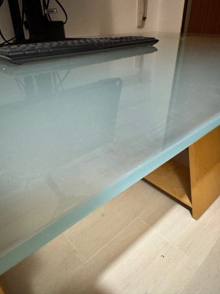 Escritorio 150x80 cm Cristal y Madera