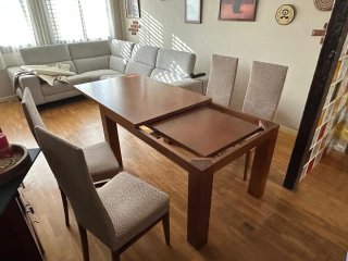 Juego de comedor madera maciza