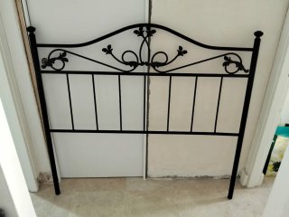 Cabecero de forja negro 135cm