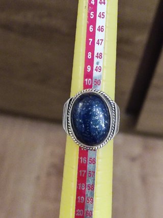Anillo Plata con Piedra Lapislázuli