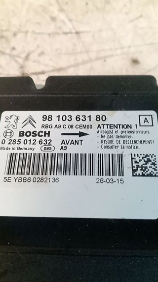 Peugeot 9810363180 centralita airbag 208 226133