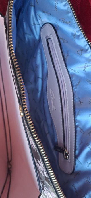 Bolso Axel Negro y Rosa Flores