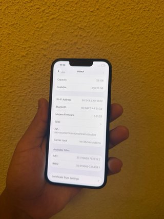 iPhone 13 Negro Batería 96%