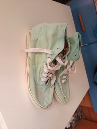 Zapatillas estilo vintage menta
