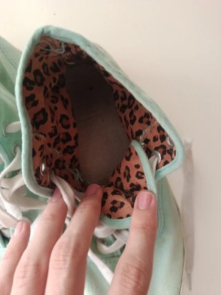 Zapatillas estilo vintage menta