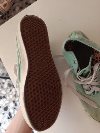 Zapatillas estilo vintage menta
