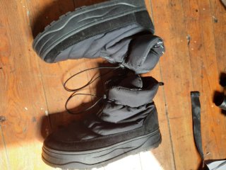 Botas negras acolchadas