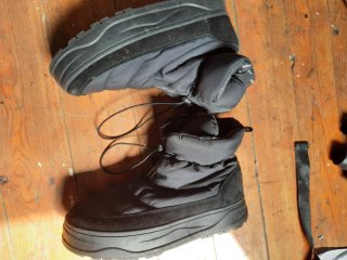 Botas negras acolchadas