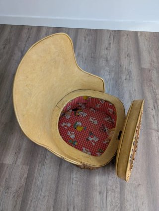Sillón vintage con flecos 70s