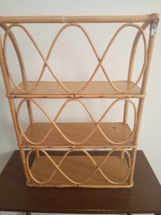 Estantería de bambú de 3 baldas