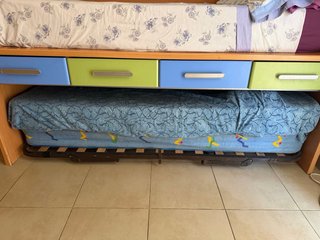 Letto a castello con 4 cassetti