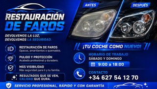 RESTAURACIÓN DE FAROS  Ofrecemos un servicio p