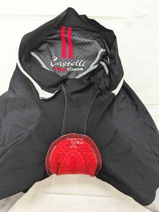 Conjunto Ciclismo Castelli Rosso Corsa Mujer XL