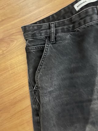 Pantalón Bershka Negro Ancho Talla 36