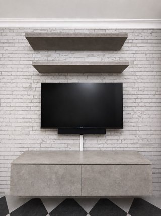 Mueble TV Selsey Kane + Estanterías Piedra