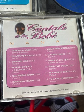 3 CDs Cántale a tu Bebé