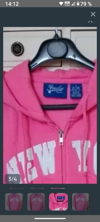Sudadera New York rosa juvenil