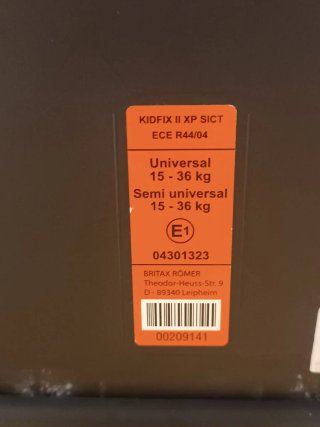 Silla coche Britax Römer Kidfix XP II SICT