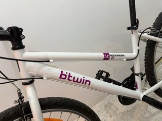 Bicicleta BTWIN blanca