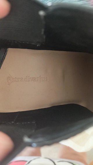 Botines Stradivarius Talla 37 Negros Charol