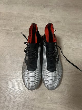 Botas de fútbol Adidas Predator Plata/Rojo