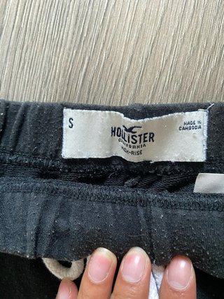 Pantalón corto chándal Hollister mujer negro
