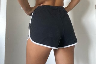 Pantalón corto chándal Hollister mujer negro