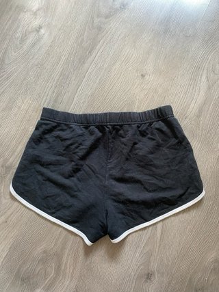 Pantalón corto chándal Hollister mujer negro