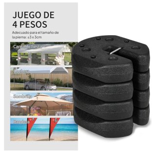 Pesos para pérgola plegable (Set de 4)