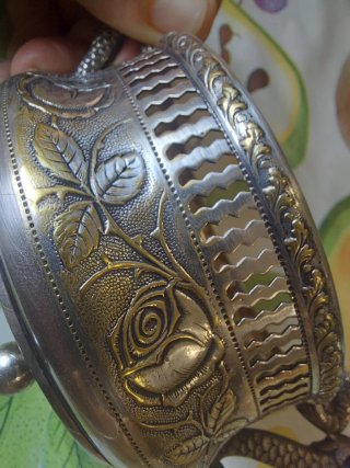 Rara Formaggiera Antica Placcata Argento