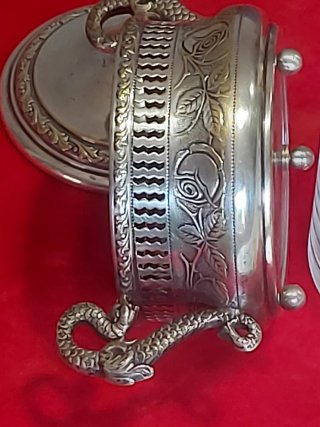 Rara Formaggiera Antica Placcata Argento