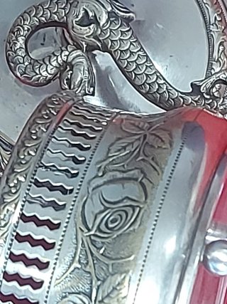 Rara Formaggiera Antica Placcata Argento