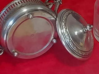 Rara Formaggiera Antica Placcata Argento