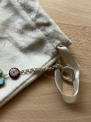Pulsera Tous Plata y Esmalte Multicolor