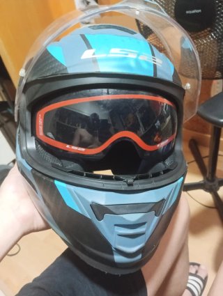 Casco LS2 FF800 Storm Racer Azul/Negro talla S