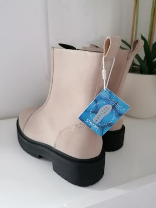 Stivaletti Geox Pelle Beige Tg 36