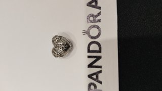 Corazón Pandora plata con Alas