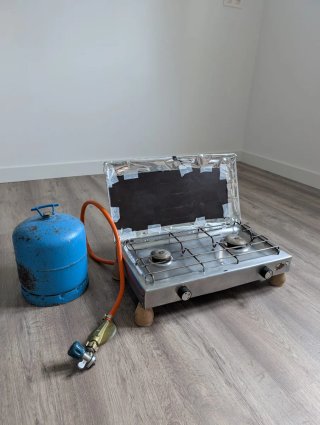 Hornillo de gas portátil con bombona