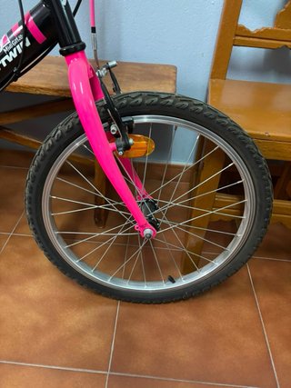 Bicicleta Btwin Niña Rosa Negra