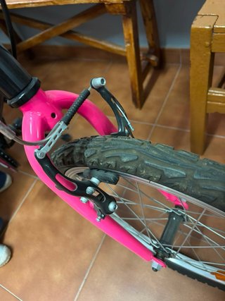 Bicicleta Btwin Niña Rosa Negra