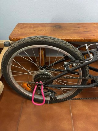 Bicicleta Btwin Niña Rosa Negra