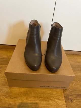 Botines Unisa Piel Marrón Talla 39