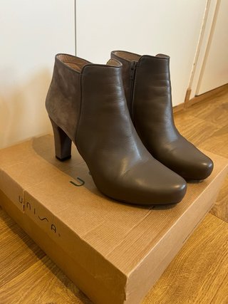 Botines Unisa Piel Marrón Talla 39