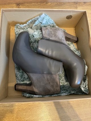Botines Unisa Piel Marrón Talla 39