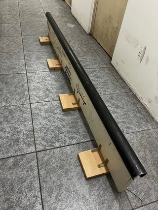 Barra artesanal para glindar 2m