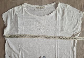 Camiseta Purificación García Blanca Talla M