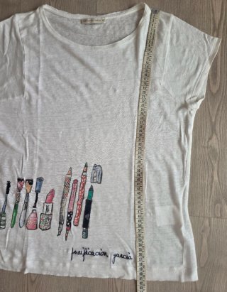 Camiseta Purificación García Blanca Talla M