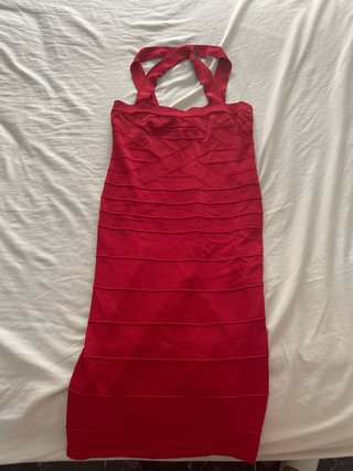 Vestido rojo bandage