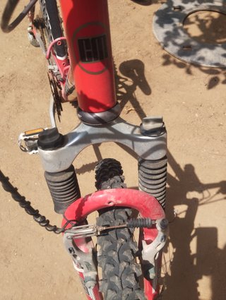 Bicicleta de Montaña Roja